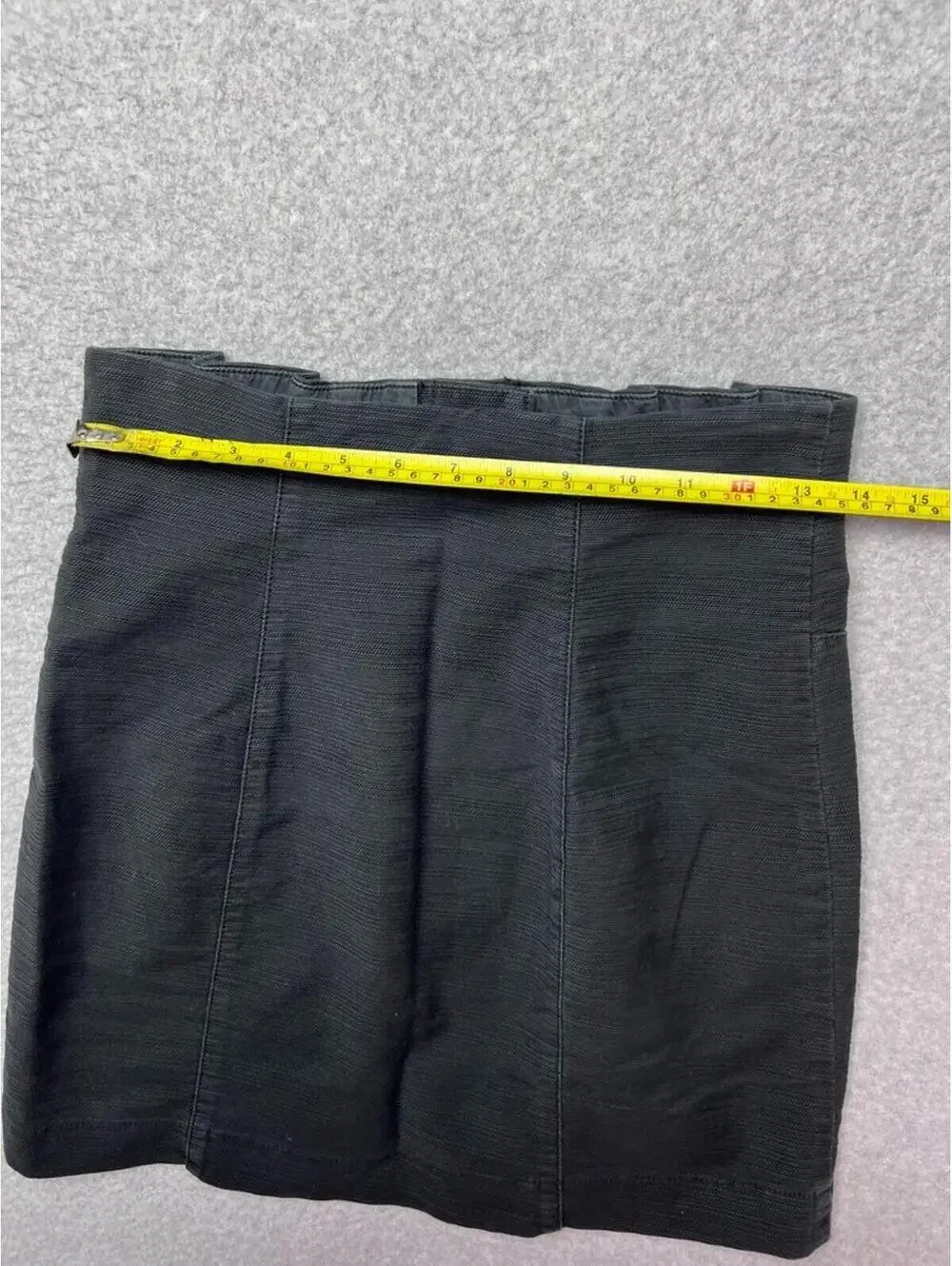 Free People Every Minute Every Hour Black High Waisted Button Front Mini Skirt 4